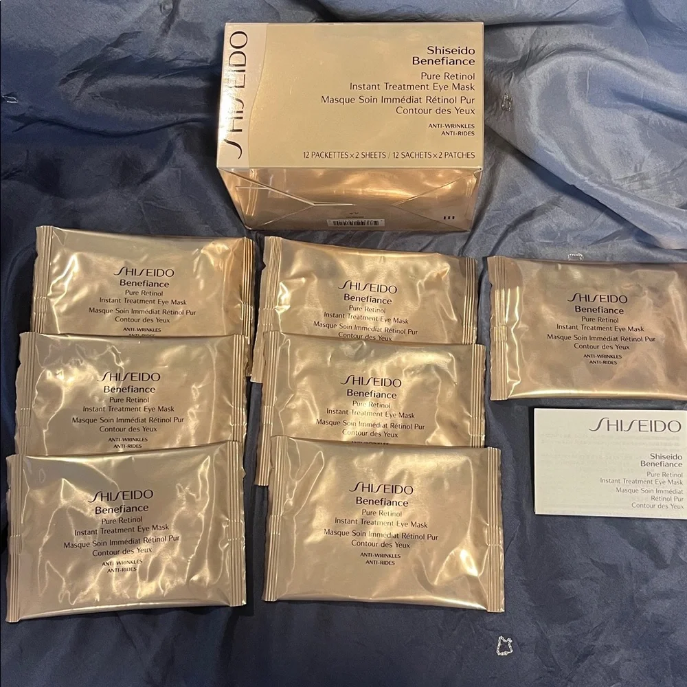 SHISEIDO Benefiance Pure Retinol Instant Treatment Eye Mask 
SEVEN PACKAGES - Picture 2 of 9